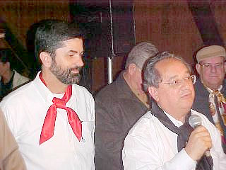 Patr&atilde;o S&eacute;rgio e Dr. Amaral e Silva grande incentivador do CTG Fogo de Ch&atilde;o